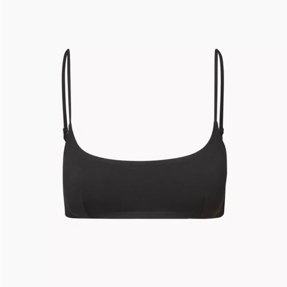 Artizia Babaton Scoop Neck Bikini Top Sz XS Black - Picture 4 of 8